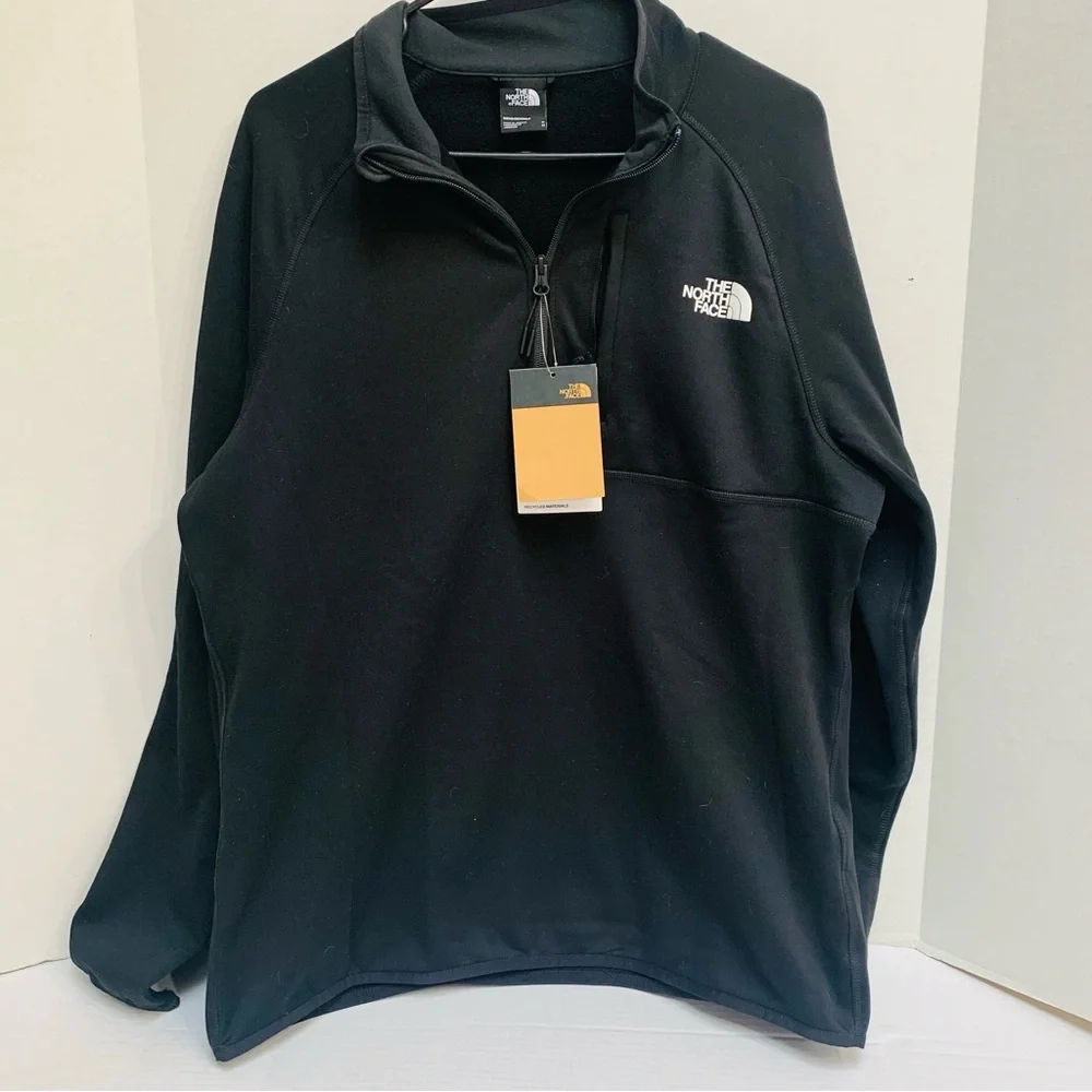 The North Face Canyonland Fleece Men's Black Pullover size Medium NWT